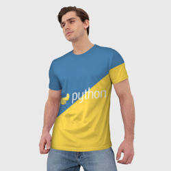 Мужская футболка 3D Python - фото 2