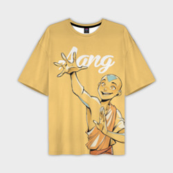 Мужская футболка oversize 3D Aang Last airbender