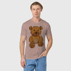 Мужская футболка хлопок Плюшевый медведь - фото 2