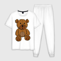 Мужская пижама хлопок Плюшевый медведь