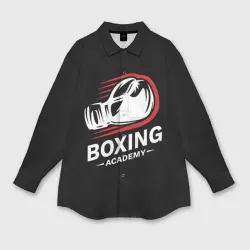 Женская рубашка oversize 3D Бокс