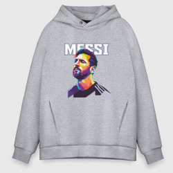 Мужское худи Oversize хлопок Messi Barca