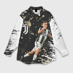 Женская рубашка oversize 3D Juventus: Пауло Дибала