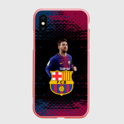 Чехол для iPhone XS Max матовый Barcelona: Лионель Месси