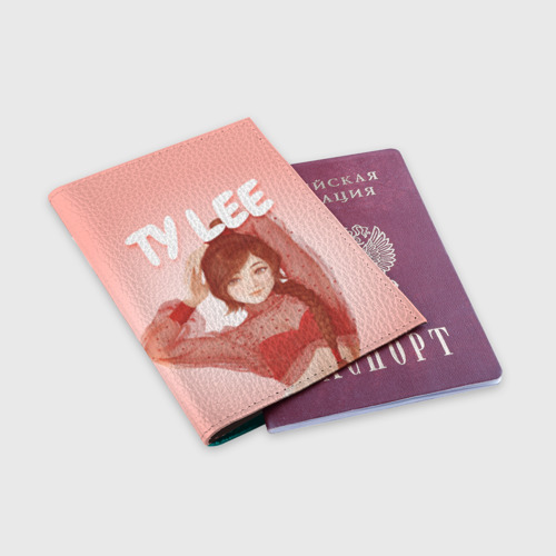 Обложка для паспорта матовая кожа Ty Lee Avatar, цвет бирюзовый - фото 3