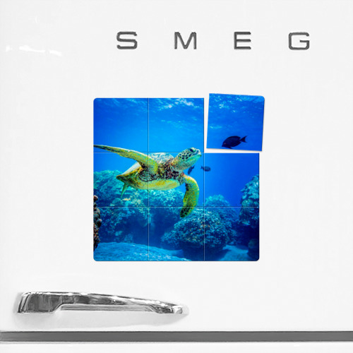 Магнитный плакат 3Х3 Морская черепаха - фото 2