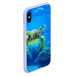 Чехол для iPhone XS Max матовый Морская черепаха - фото 2
