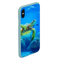 Чехол для iPhone XS Max матовый Морская черепаха - фото 2