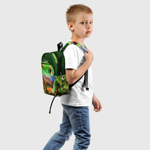 Детский рюкзак 3D Тропическая лягушка - фото 2