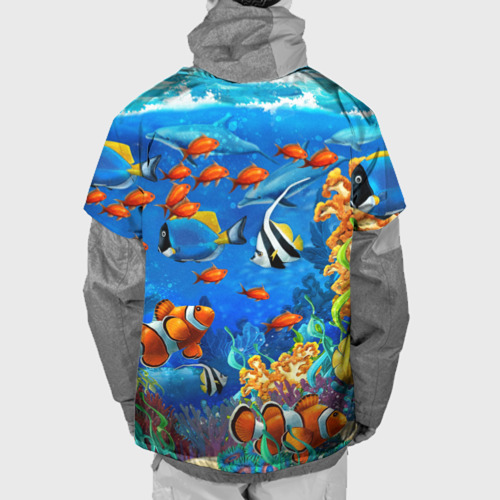 Накидка на куртку 3D Коралловые рыбки, цвет 3D печать - фото 2