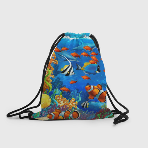 Рюкзак-мешок 3D Коралловые рыбки