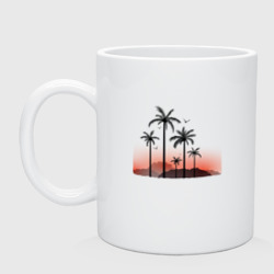 Кружка керамическая Palm tree