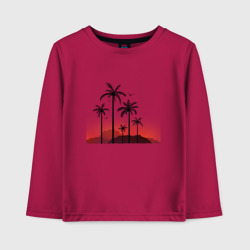 Детский лонгслив хлопок Palm tree