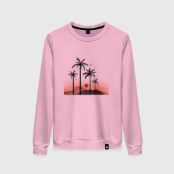 Женский свитшот хлопок Palm tree