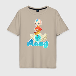 Мужская футболка хлопок Oversize Aang airbender