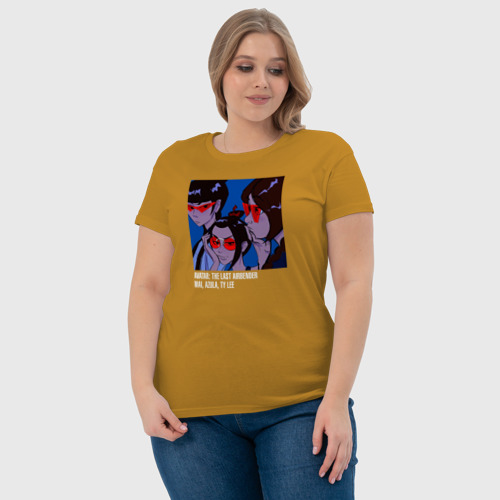 Женская футболка хлопок Mai, Azula, Ty Lee, цвет горчичный - фото 6