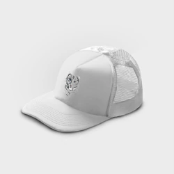 Кепка тракер с сеткой Белый тигр - фото 2