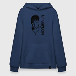 Худи SuperOversize хлопок Neymar Jr черный портрет