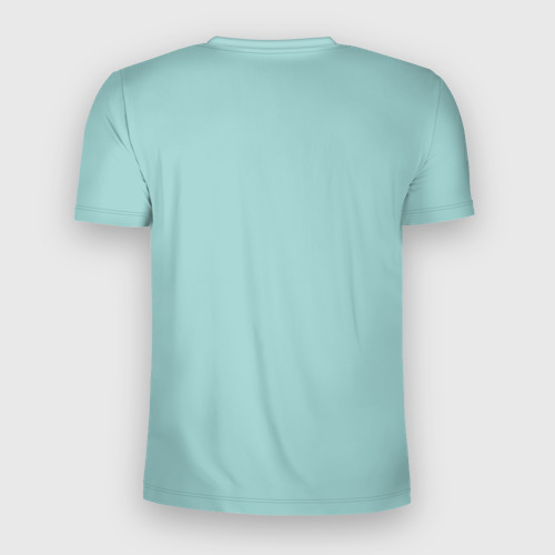 Мужская футболка 3D Slim с принтом Море, вид сзади #1