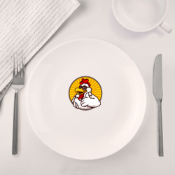 Набор: тарелка + кружка Петушок класс - фото 2