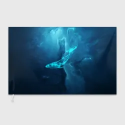 Флаг 3D Звездный кит star whale