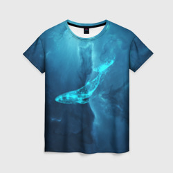 Женская футболка 3D Звездный кит star whale