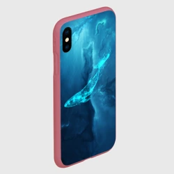 Чехол для iPhone XS Max матовый Звездный кит star whale - фото 2