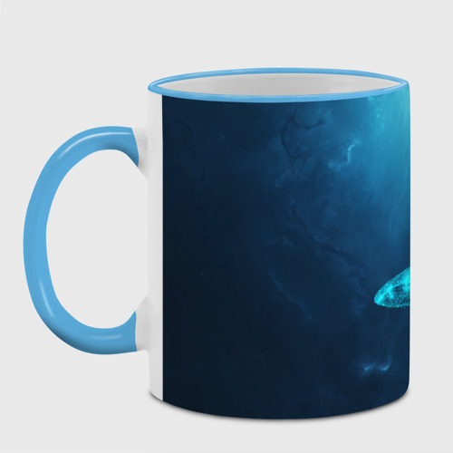Кружка с полной запечаткой Звездный кит star whale, цвет Кант небесно-голубой - фото 2