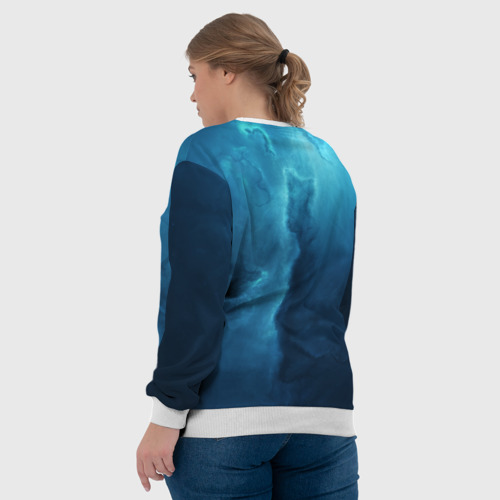 Женский свитшот 3D Звездный кит star whale, цвет 3D печать - фото 7