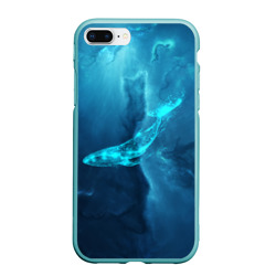 Чехол для iPhone 7Plus/8 Plus матовый Звездный кит star whale