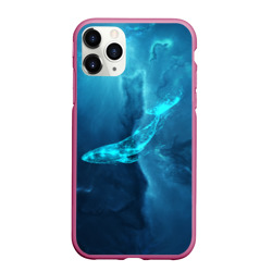 Чехол для iPhone 11 Pro Max матовый Звездный кит star whale