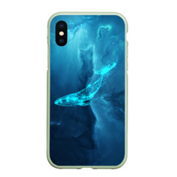 Чехол для iPhone XS Max матовый Звездный кит star whale