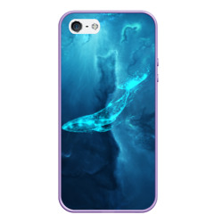 Чехол для iPhone 5/5S матовый Звездный кит star whale