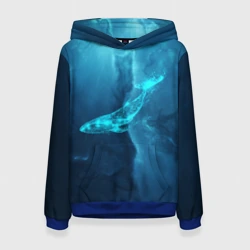 Женская толстовка 3D Звездный кит star whale