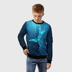 Детский свитшот 3D Звездный кит star whale - фото 2