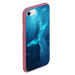 Чехол для iPhone 7/8 матовый Звездный кит star whale - фото 2