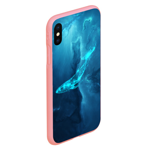 Чехол для iPhone XS Max матовый Звездный кит star whale, цвет баблгам - фото 3