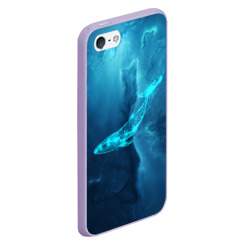 Чехол для iPhone 5/5S матовый Звездный кит star whale - фото 2