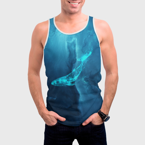 Мужская майка 3D Звездный кит star whale, цвет 3D печать - фото 3