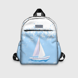 Детский рюкзак 3D Одинокипарусник sailboat
