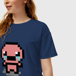 Женская футболка хлопок Oversize Pixel Isaac - фото 2