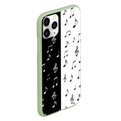 Чехол для iPhone 11 Pro матовый Черное и белое Black & white - фото 2