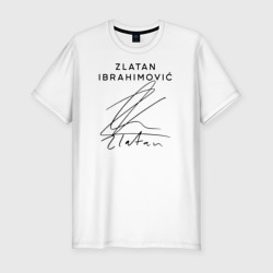 Мужская футболка хлопок Slim Автограф Златан Ибрагимович 