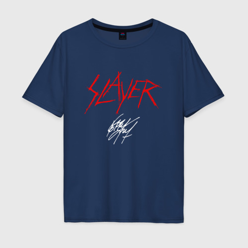 Мужская футболка из хлопка оверсайз с принтом Slayer: Kerry King, вид спереди №1