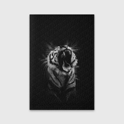 Обложка для паспорта матовая кожа Тигр рычит Tiger realistic