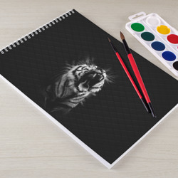 Альбом для рисования Тигр рычит Tiger realistic - фото 2