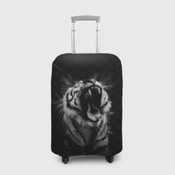 Чехол для чемодана 3D Тигр рычит Tiger realistic