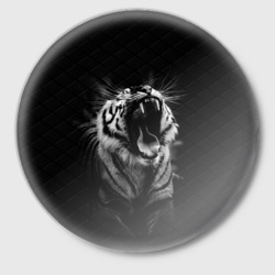 Значок Тигр рычит Tiger realistic