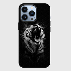 Чехол для iPhone 13 Pro Тигр рычит Tiger realistic