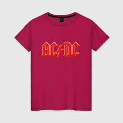 Женская футболка хлопок AC/DC